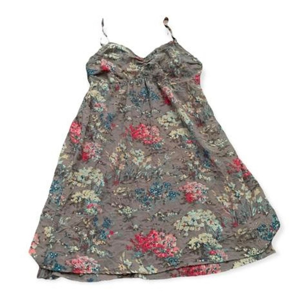 Grey floral American Eagle cami dress
